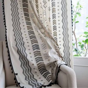 Boho Chic Curtain 59” W x 71” L